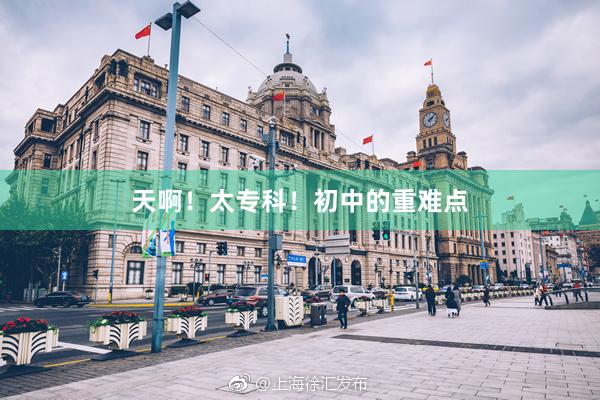 天啊!太专科!初中的重难点